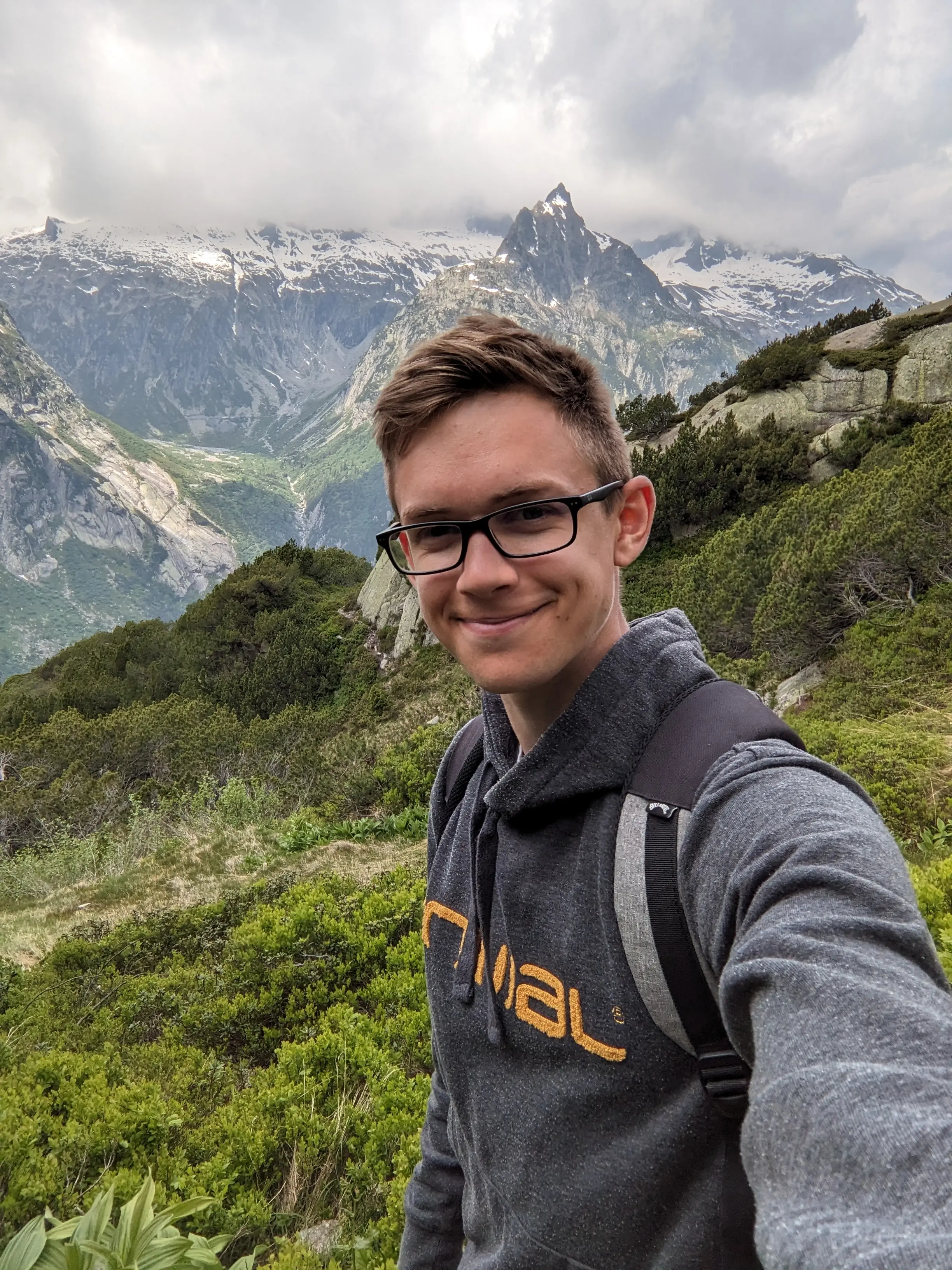 Me climbing a mountain